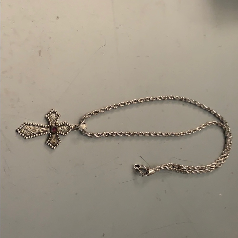 Western cross necklace